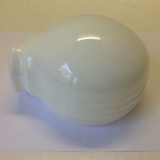Vintage Milk Glass 2 1/4 " Fitter Bathroom Wall Sconce Gooseneck Or Desk Lamp Sha