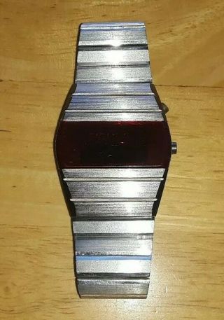 Vintage Early Hamilton Red Led Digital Time Computer Watch ???