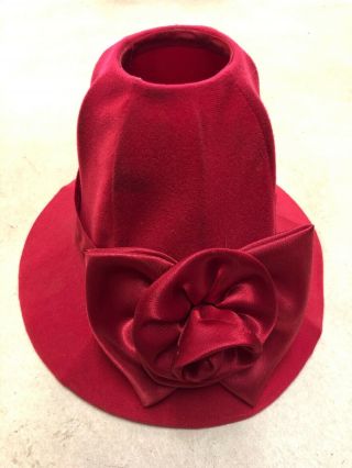Vintage Red Hat Society Lamp Shade 10 1/2”x7”