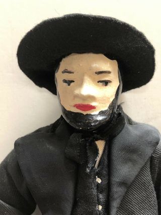 9” Vintage Antique 1940’s - 50’s Mormon Pioneer Dolls 1946 Johanna Chavre 2