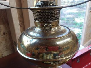 Antique B&H Kerosene Oil Lamp Bradley & Hubbard 1904 Flame Spreader 3
