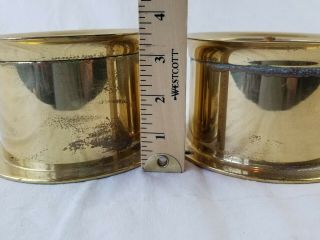 Vintage 5 1/2” Chelsea Ship’s Bell Clock And Barometer Set Brass heavy 3