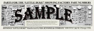 Jennings Little Duke Parts Poster