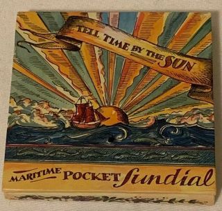 Maritime Pocket Sundial By Authentic Models