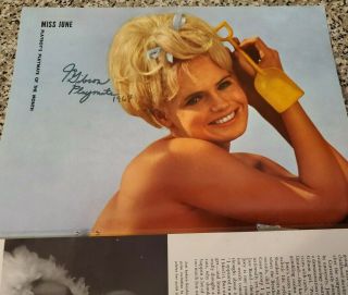 Playboy Playmate Joey Gibson Signed Autographed Centerfold Miss June 1967