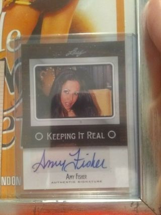 Amy Fisher 2012 Leaf Pop Century Keeping It Real Auto Autograph