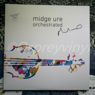 Midge Ure Orchestrated Signed Clear Double Vinyl LP Ultravox 3
