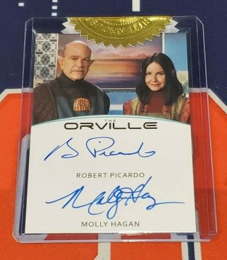 The Orville Season One Robert Picardo Molly Hagan Dual Autograph 6case Incentive
