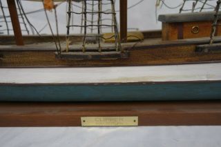 Vintage Wooden Model of 19th Century British Clipper Ship 3