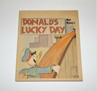 Vtg Advertising Red Goose Shoes Walt Disney Prod.  Donald Duck Comic Book Premium