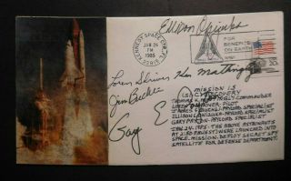 Fdc,  Nasa,  Sts - 51c,  Discovery,  Signed By Astronauts,  01/24/1985