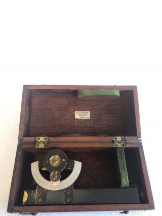 Vintage K&e Keuffel Esser Inclinometer Hand Level Surveyor Scope Case 1940’s?