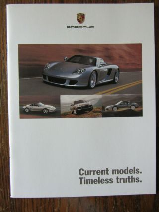 2003 Porsche Full Line Sales Brochure