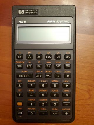 Vintage Hp 42s Rpn Scientific Calculator In Near - With Case