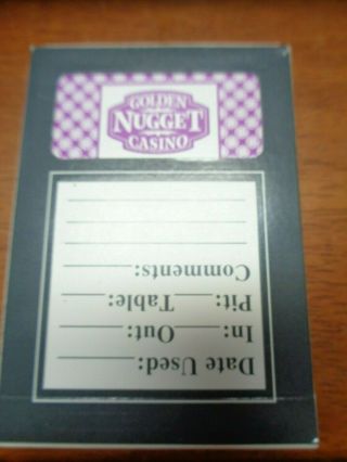 Gemaco Golden Nugget Casino Restaurant and Lounge Playing Cards 3