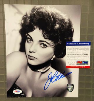 Joan Collins Signed Autographed 8x10 Photo Psa/dna Autographed Auto