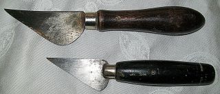 2 Old Cutting Tools,  Knives,  One Marked Hyde Mfg.  Co.  Vintage