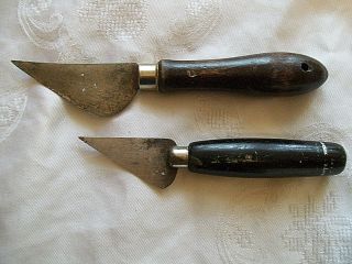 2 Old Cutting Tools,  Knives,  One Marked HYDE Mfg.  Co.  Vintage 2