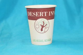Vintage Desert Inn Hotel Casino Paper Coin Cup - Dixie