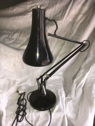 Herbert Terry Vintage Model 90 Two Step Anglepoise Lamp In Black