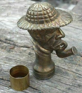 Handmade Designer Brass Head Handle Wooden Walking Cane Stick Vintage Victorian