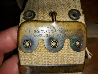 Ww 1 Mills Woven Cartridge Pistol Belt July 16 1907