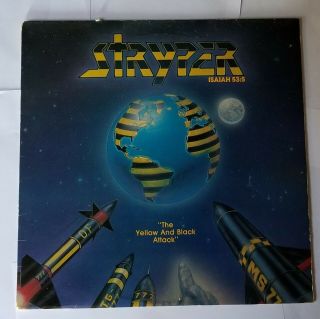 Stryper " The Yellow And Black Attack " 12 " Lp 1st Press 1984 Enigma Records