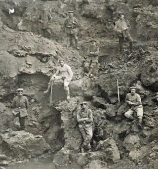 - Rppc Ww1 German Mine Crater Real Photo Postcard - Look