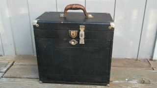 Antique Vintage National Cabinet Company Oak Dental Tool Box Organizer