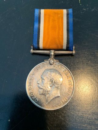Antique Wwi King George V British War Campaign Military Service Named Medal