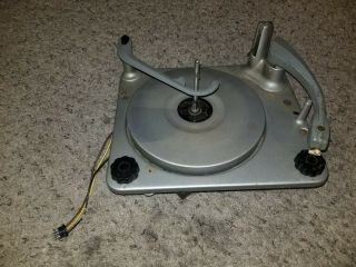 Antique Vintage Bsr Turntable Record Player All Metal
