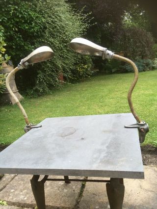 Vintage Industrial Work Bench Lamps