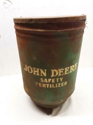 Vintage John Deere Corn Planter Seed Boxes / Hoppers Only John Deere Fertilzer