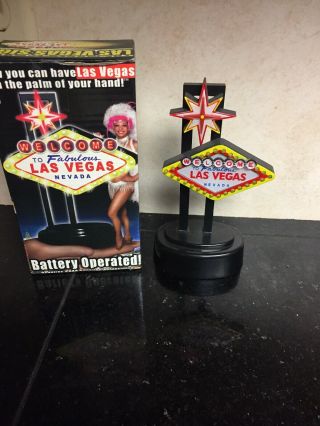 Iconic Welcome To Las Vegas Souvenir Sign Novelty Light Up Chasing Lights
