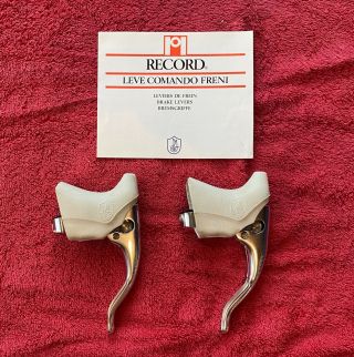 Near Vintage Campagnolo C Record Brake Levers For Cobalto And Delta Brakes