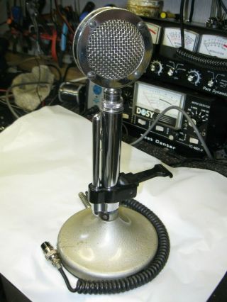 Vintage Astatic D - 104 Microphone W/ Lazy Key Lollipop 4 Pin Cobra Galaxy
