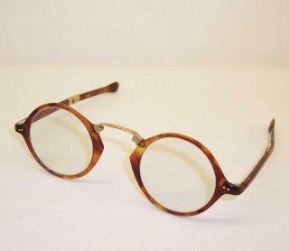 Antique Folding Glasses Spectacles Nuocee Victorian/edwardian Faux Tortoiseshell
