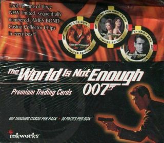 James Bond 007 - The World Is Not Enough Movie Trading Card Box -