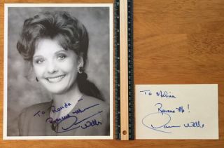 2 Dawn Wells Gilligans Island Hand Signed Autographs - A Collectors Must Have