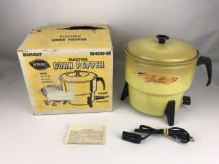 Vintage Mirro Electric Corn Popper Harvest Box M - 9235 - 45