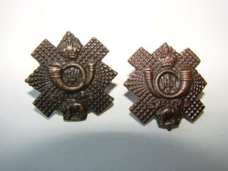 British Military Collar Badges Osd The Highland Light Infantry