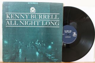 Kenny Burrell Lp “all Night Long” Prestige 7289 Hank Mobley,  Mal Waldron Vg,