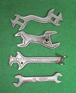 4 Vintage International Harvester Tractor Farm Implement Wrenches - N - Cle