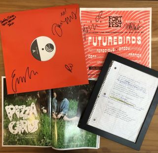 Daddy Issues Handwritten Lyric Sheet,  Signed Test Pressing,  More