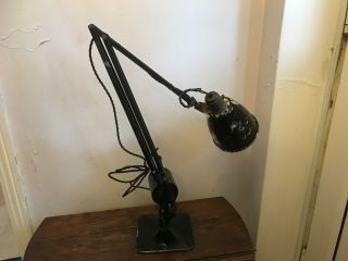 Vintage Black Hadrill Horstmann Roller Counterpoise Industrial Desk/table Lamp