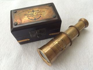 Victorian Brass Telescope Antique Finish/nautical Maritime Spyglass