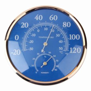 130mm Blue Round Thermometer Hygrometer Quality