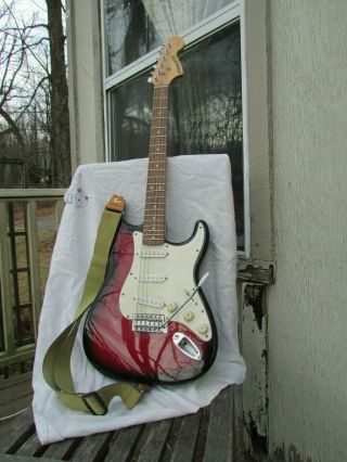 Vintage,  Upgraded,  Fender Starcaster,  Strat Guitar,  W/ Bar N Bridge,  Fender