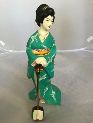 Vintage Hakata Mimosu Doll • Japanese • Geisha Woman In Kimono Mid 50’s Fukoaka