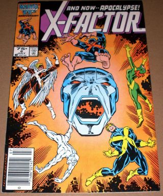 X - Factor 6 Newsstand Variant 1st Full Apocalypse Appearance Marvel Comics 1986